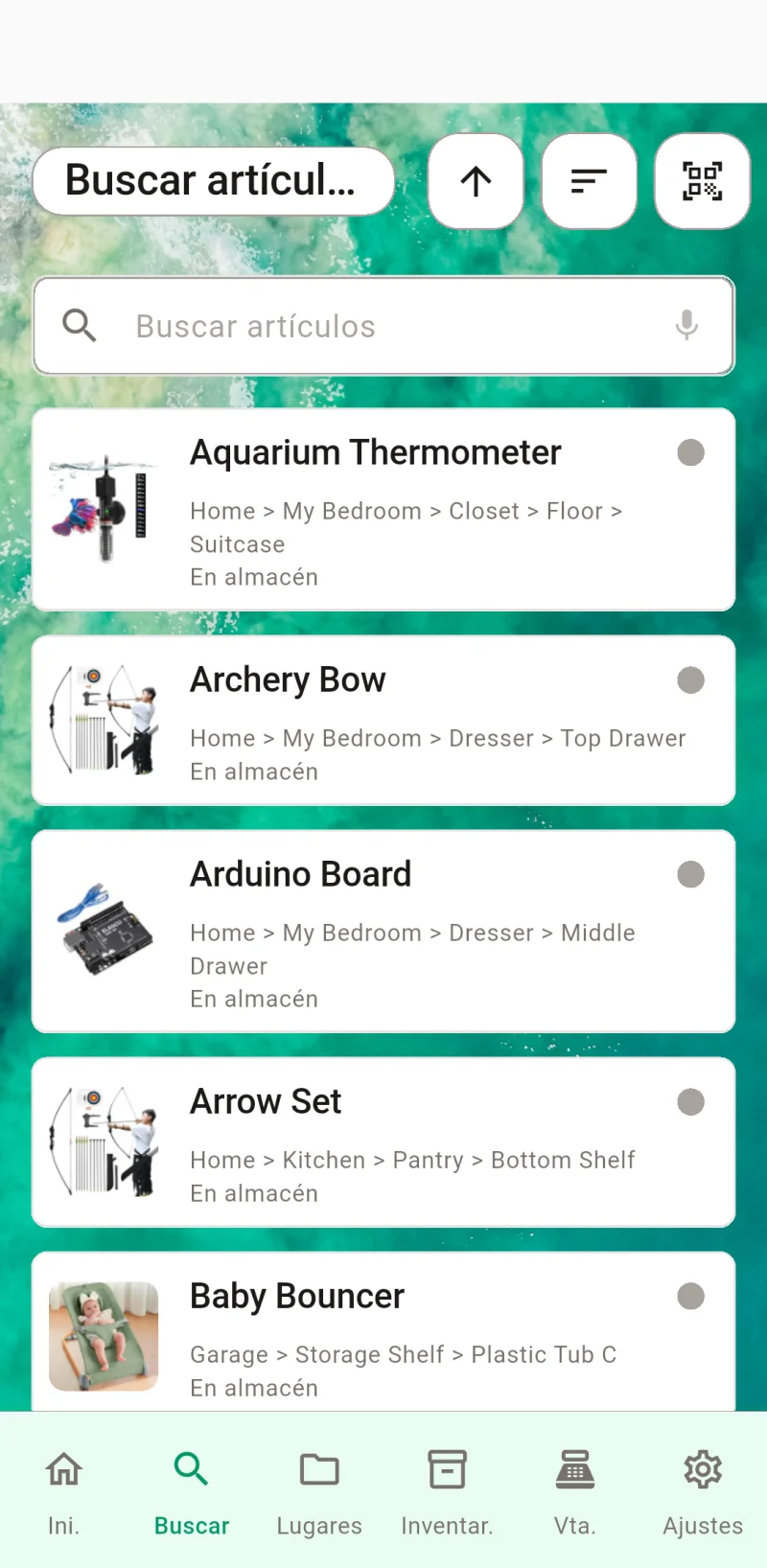 Miniatura de Lista de artículos